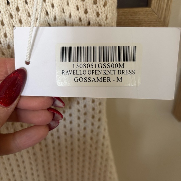 Reformation Ravello Knit Mini Dress -Cream - Picture 3 of 6